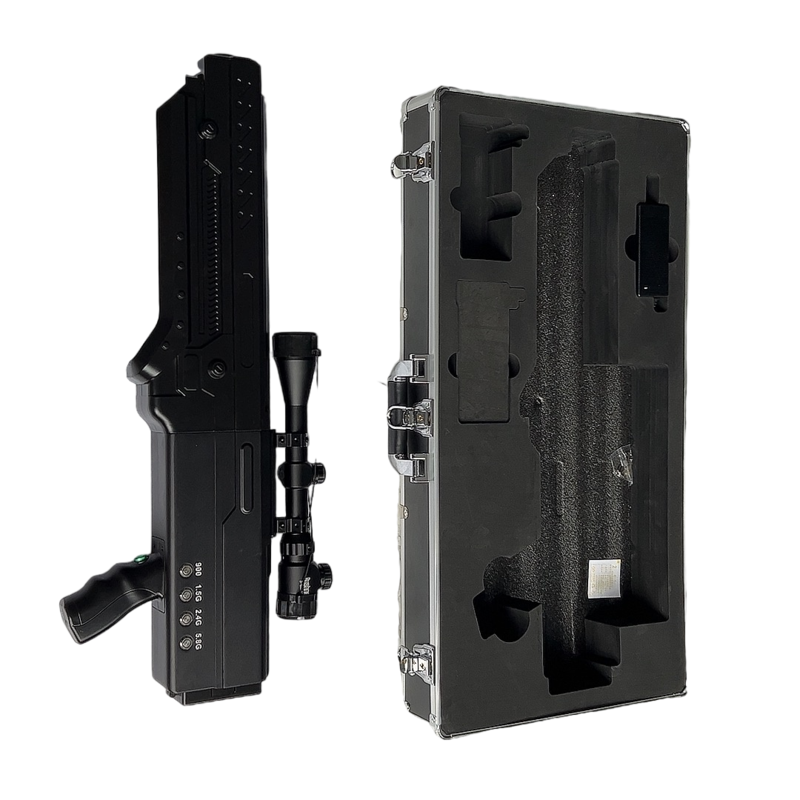  红岗手持便携式枪型低空防御反制四通道A型