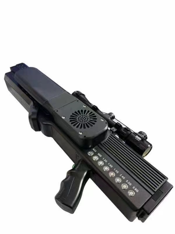  红岗手持便携式枪型低空防御反制八通道